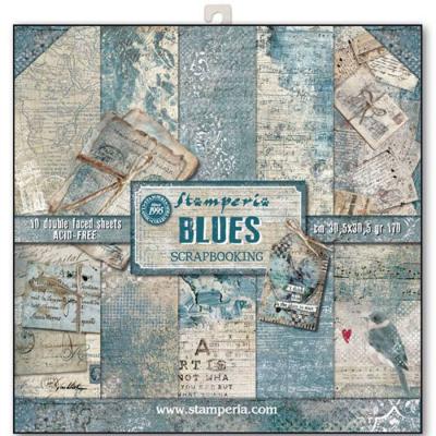 Stamperia Paper Pad - Blues